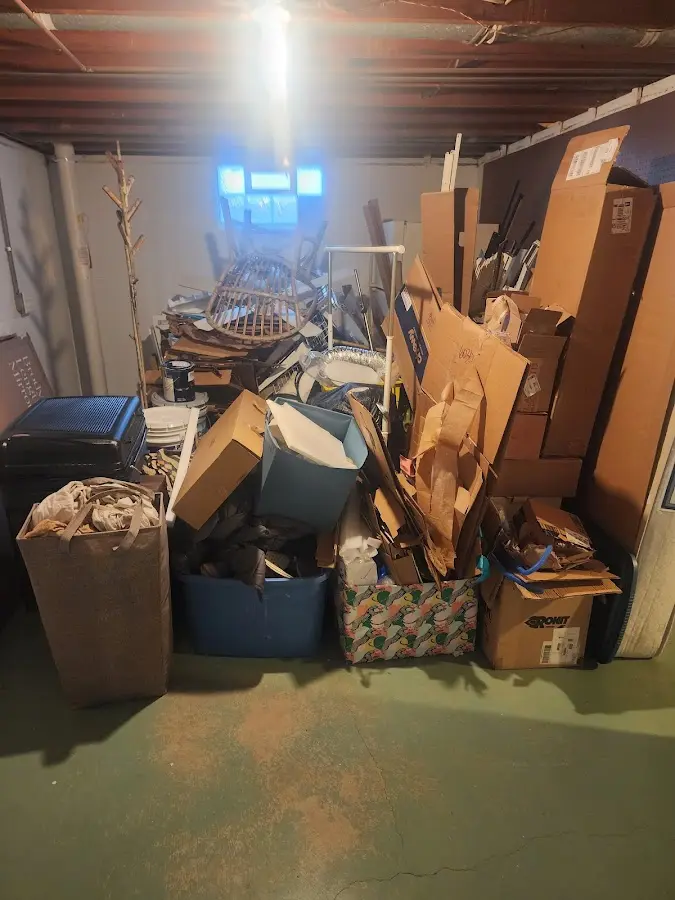 Roll-off dumpster container at job site for Construction Dumpster Rental in Troy